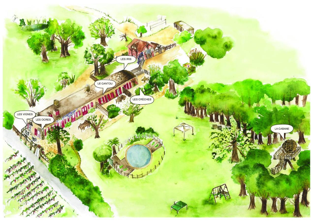 Du Vert & Du Bon Air - Linge Maison Inclus - Parking Prive Gratuit - Centre Ville Bergerac 10Mn - Domaine Bellevue Cottage En Perigord Lembras 외부 사진